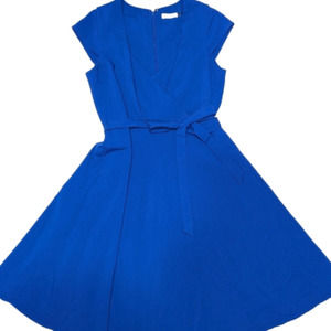 Calvin Klein Blue Wrap Dress